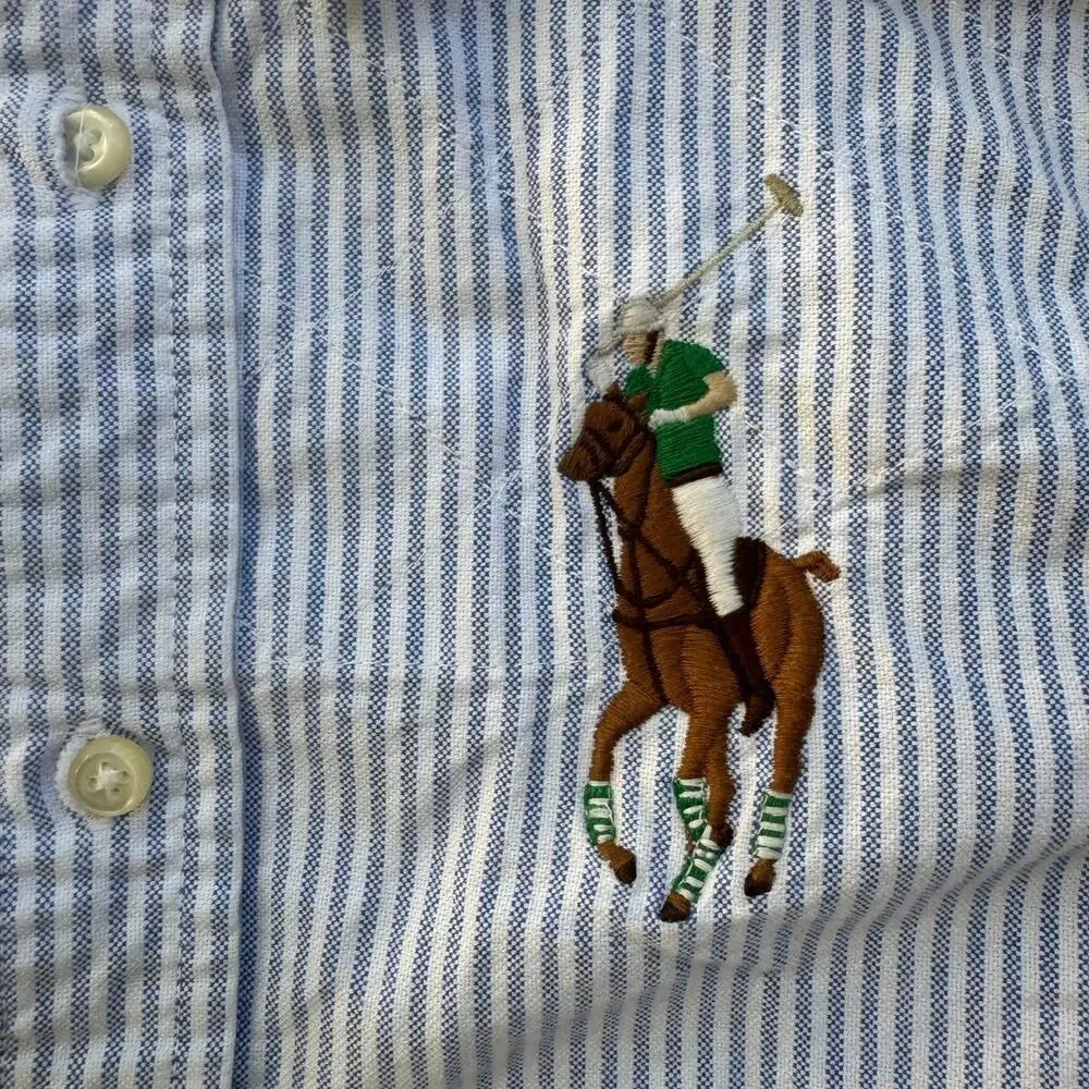 Ralph Lauren Big Pony Striped Oxford Shirt #3 Size 6